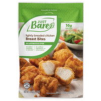 Just Bare Breast Bites, Chicken, Lightly Breaded - 24 Ounce 