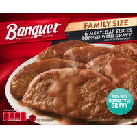 Banquet Meatloaf Slices, Topped with Gravy, Family Size