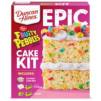 Duncan Hines Epic Fruity Pebbles Cake Mix Kit - 28.5 Ounce 