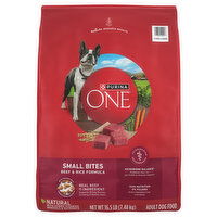 Purina One Natural Adult Small Bites Beef & Rice Formula Dog Food - 16.5 Pound