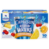 Capri Sun Flavored Water Beverage, Tropical Punch - 10 Each 