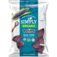 Simply Organic Tortilla Chips with Sea Salt, Blue Corn - 8.25 Ounce 