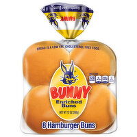 Bunny Hamburger Buns - 8 Each 