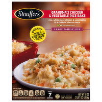 Stouffer's Rice Bake, Grandma's Chicken & Vegetable, Large Family Size