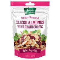 Fresh Gourmet Almonds, Honey Roasted, Sliced - 3.5 Ounce 