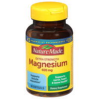 Nature Made Magnesium, Extra Strength, 400 mg, Softgels - 60 Each 