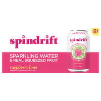 Spindrift Unsweetened Raspberry Lime Sparkling Water - 8 Each