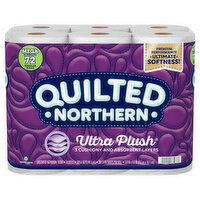 Quilted Northern Bathroom Tissue, Unscented, Mega Rolls, 3-Ply - 18 Each 