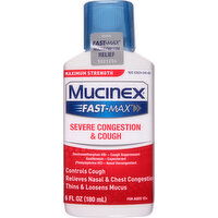 Mucinex Severe Congestion & Flu, Maximum Strength - 6 Fluid ounce 