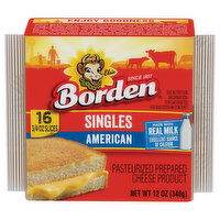 Borden Singles American Cheese - 16 Each