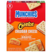 Munchies Sandwich Crackers, Cheddar Cheese Flavored - 8 Each 