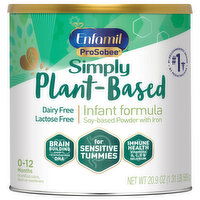 Enfamil Infant Formula with Iron, Soy-Based Powder, Plant-Based, 0-12 Months - 20.9 Ounce 