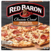 Red Baron Pizza, Four Meat, Classic Crust