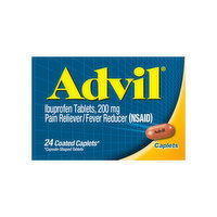 Advil Ibuprofen, 200 mg, Caplets - 24 Each 