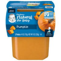 Gerber Pumpkin, Sitter 2nd Foods - 2 Each