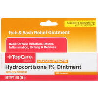 TopCare Ointment, Hydrocortisone 1%, Maximum Strength - 1 Ounce 