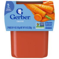 Gerber Carrot, Sitter 2nd Foods - 2 Each 