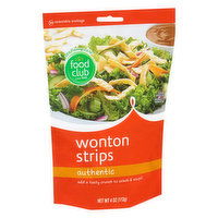 Food Club Wonton Strips, Authentic - 4 Ounce 