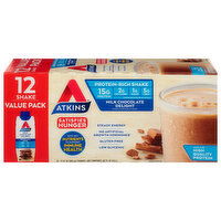 Atkins Protein-Rich Shake, Milk Chocolate Delight, Value Pack