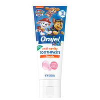 Orajel Toothpaste, Fluoride, Anti-Cavity, Natural Fruity Bubble, Paw Patrol, Kids, Stage 3 (2-10 Years) - 4.2 Ounce 