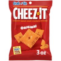 Cheez-It Cheese Crackers, Original, Grab and Go - 3 Ounce