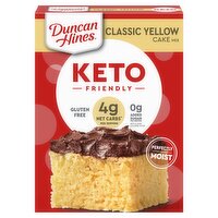 Duncan Hines Keto Friendly Gluten Free No Sugar Added Classic Yellow Cake Mix - 10.6 Ounce 