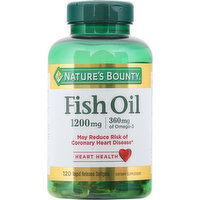 Nature's Bounty Fish Oil, 1200 mg, Softgels - 120 Each 