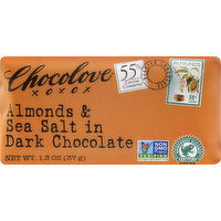 Chocolove Dark Chocolate, Almonds & Sea Salt, 55% Cocoa Content - 1.3 Ounce 