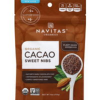 Navitas Cacao, Organic, Sweet Nibs - 4 Ounce 