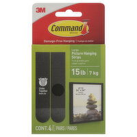 Command Picture Hanging Strips, Large - 4 Each 