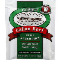 Louie's Seasoning, Au Jus, Italian Beef - 3 Ounce 