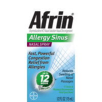 Afrin Nasal Spray, Allergy Sinus - 0.5 Fluid ounce 