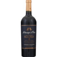 Menage a trois Cabernet Sauvignon, Bourbon Barrels, California, 2016