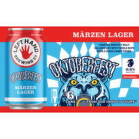 Left Hand Brewing Co. Beer, Marzen Lager, Oktoberfest - 6 Each 