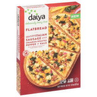 Daiya Flatbread, Meatless Italian Sausage Style Crumbles Roasted Pepper & Kale - 11.4 Ounce 