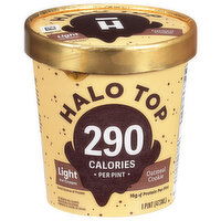 Halo Top Ice Cream, Light, Oatmeal Cookie - 1 Pint 