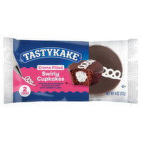 Tastykake Swirly Cupcakes, Chocolate, Creme Filled