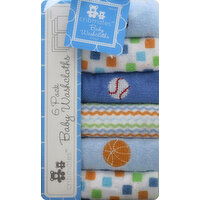 Cribmates Washcloths, Baby, 6 Pack - 6 Each 