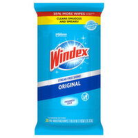 Windex Wipes, Pre-Moistened, Original - 38 Each 