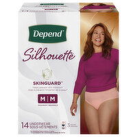 Depend Underwear, Maximum Absorbency, Medium - 14 Each 