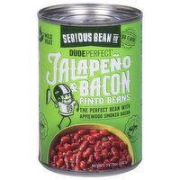 Serious Bean Co Pinto Beans, Jalapeno Bacon - 15.75 Ounce 