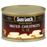 Sun Luck Water Chestnuts, Sliced Peeled