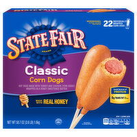 State Fair State Fair Classic Corn Dogs, Individually Wrapped, Frozen, 22 Count - 22 Each 