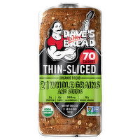 Dave's Killer Bread Bread, Organic, Thin-Sliced, 21 Whole Grains and Seeds - 20.5 Ounce 