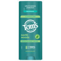 Tom's of Maine Deodorant, North Woods Scent, Aluminum Free