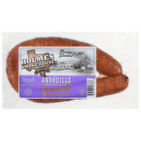 Holmes Smokehouse Sausage, Small Batch, Pecan Smoked, Andouille - 12 Ounce 