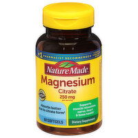 Nature Made Magnesium Citrate, 250 mg, Softgels - 60 Each 