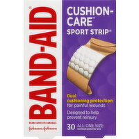 Band Aid Bandages, Sport Strip, All One Size - 30 Each 