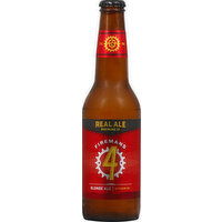 Real Ale Brewing Beer, Blond Ale, Firemans 4 - 12 Ounce 