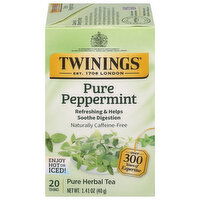 Twinings Herbal Tea, Pure Peppermint, Tea Bags - 20 Each 